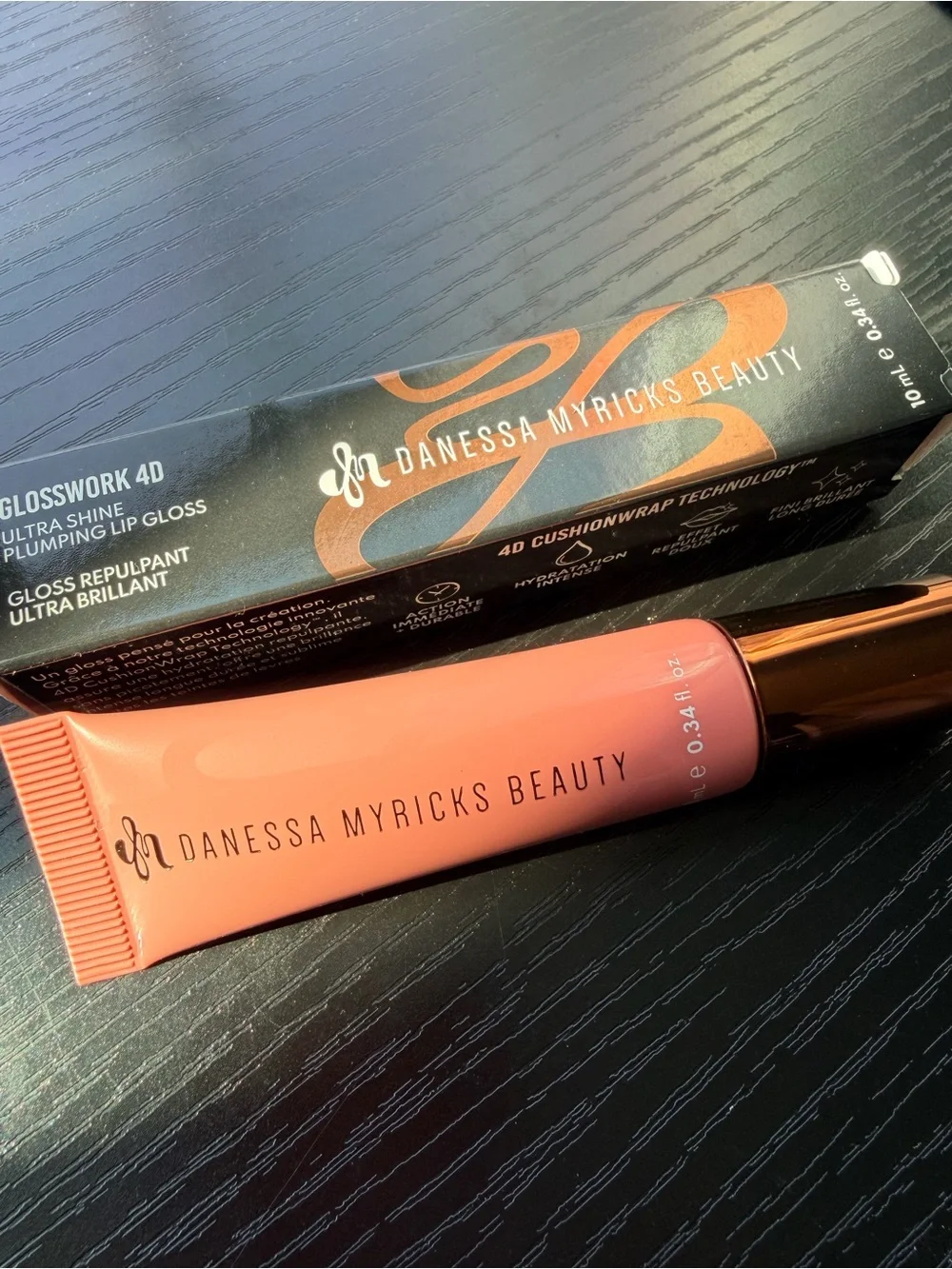 Danessa Myricks Beauty Lip Gloss Tube in Coral Peach